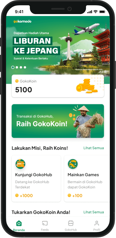 Gokomodo App Demo